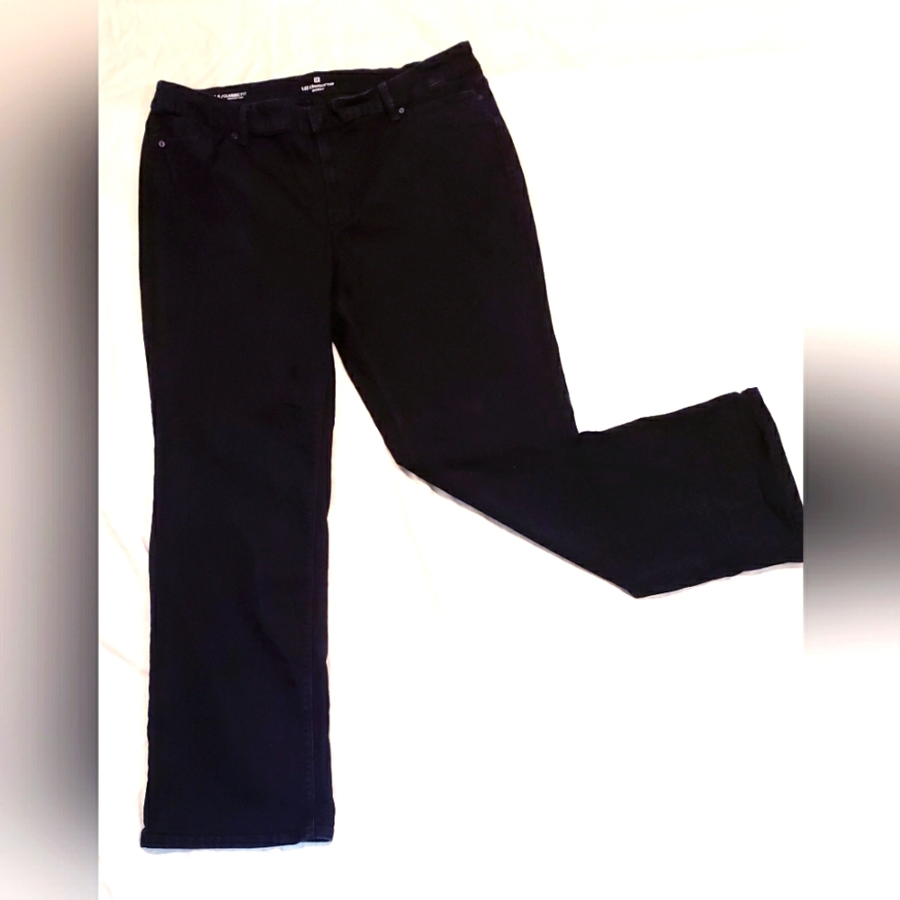 Liz Claiborne Black Bootcut Jeans Women's Size 20W Blue Classic Fit